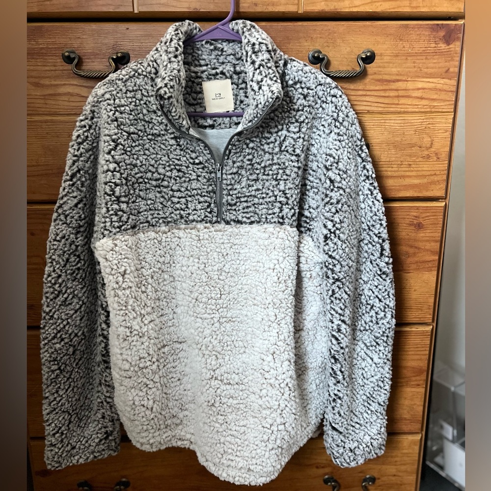 Quarter Zip sherpa